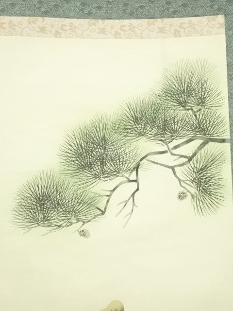 道具 ] - 道具 雲鳳筆 鯉 肉筆絹本掛軸 | ネットショップ圭 netshop